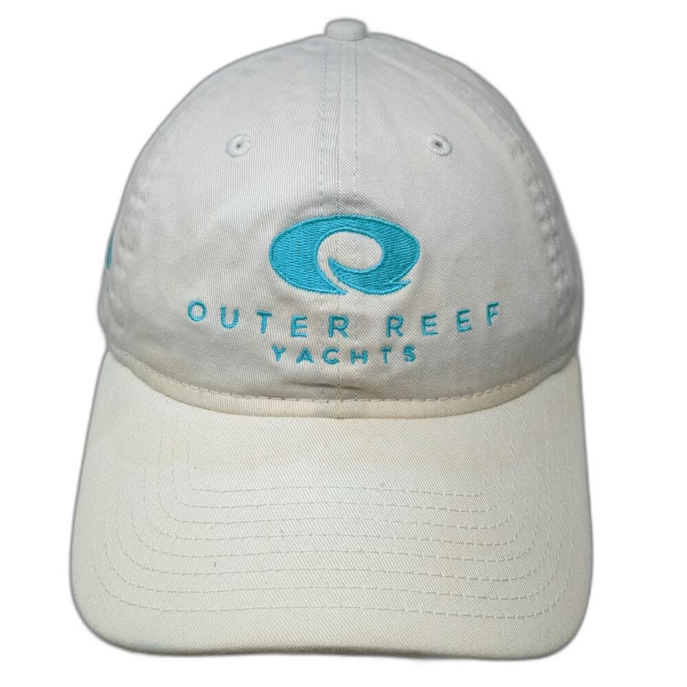 New Era Baseball Cap White One Size Outer Reef Yachts Slideback Embroidered Hat